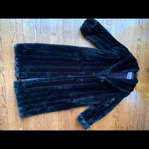 Monterey Fashions long Fur Coat made in USA